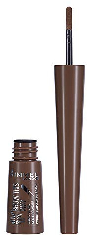 Rimmel London Brow Shake Filling Powder, Ombretto per Sopracciglia in Polvere, Medium Brown, 0.7gr