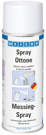 WEICON Spray Ottone | 400 ml | Vernice spray metallica