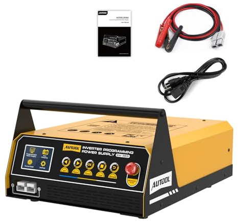 AUTOOL EM365 Cargador de Baterías para Automóviles Fuente de Alimentación Programable 150A 1500W, Tensión de Corriente de Carga Ajustable, para Baterías de Plomo-ácido