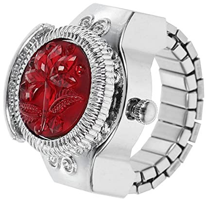 POPETPOP 1stk Ringuhr Kreative Uhr Flip-Uhr Flash-fingeruhr Strumpffüller Kapitelring Ansehen Uhr Klingeln Ring Für Frauen Fingerring Uhr Große Taschenuhr Zinklegierung Damen Elastizität