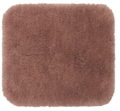 Gözze - Deluxe Badteppich mit extra hohem Flor, 100% Polyester (Mikrofaser), Mit Antirutschbeschichtung, 50 x 45 cm - Sand