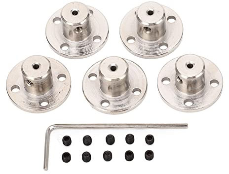 2 PCS Accouplement à Bride, Raccords à Bride Pour Coupleur D'axe, Connecteurs D'accouplement à Bride De 6 Mm, Coupleur De Support De Guide De Moteurs D'accouplement Rigide