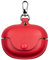 Case for Bose Ultra Open Earbuds, Fashion Premium Leather Shockproof Cover Accessories Case for Bose Ultra Open Earbuds ​with Keychain for Women Men-Red