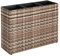 ESTEXO Pflanzkübel 3er Set Polyrattan Beige-Braun – wetterfestes Hochbeet Blumentopf Pflanzkasten Übertopf für Garten Balkon Terrasse – Pflanzgefäß als Sichtschutz, Raumtrenner, Gartenmöbel