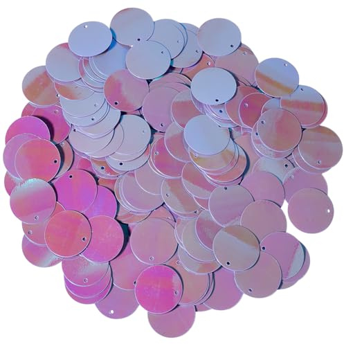 CABODYALS Violette Pailletten, flach, lose, rund, Kunststoff, PVC, schillernde Applikation, glänzende Pailletten, Perlen, Großpackung zum Nähen, Basteln, Basteln, Sticken, Verzierungen, Zubehör, 380