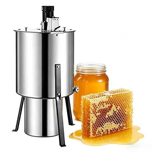 Upgraded 3 Frame Electric Honey Extractor Separator,Food Grade Stainless Steel Honeycomb Spinner Drum Extraction Apiary Centrifuge Equipment