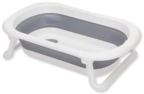 Fillikid Orka Bañera plegable para bebés - Gris/Blanco