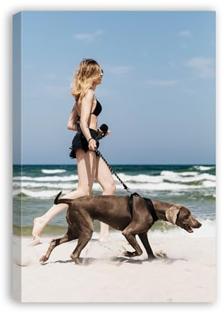 Custom Personalised Photo Prints on Canvas Wall Art for Family Baby Pets Picture Print, Customised Gifts for Women Men Birthday Decor, A1 A2 A3 A4, 20x30cm (8x12in)