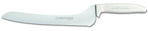 Sani-Safe S163-9SC-PCP 9 Scalloped Offset Sandwich Knife with Polypropylene Handle