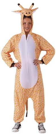 Rubies Disfraz Jirafa para adulto, Jumpsuit con capucha, One Piece, Unisex, Talla única para Carnaval, Halloween, Fiestas, Despedidas S8446