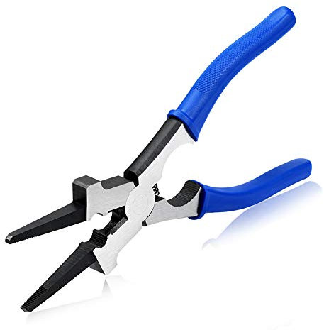 SPEEDWOX MIG-Schweißzange, 20,3 cm, 6-in-1, multifunktionales Werkzeug zum Schaben von Spritzern, Greifen, Zeichnen, Drahtdüsenspitze, Entfernung, Installation, rutschfeste Komfortgriffe