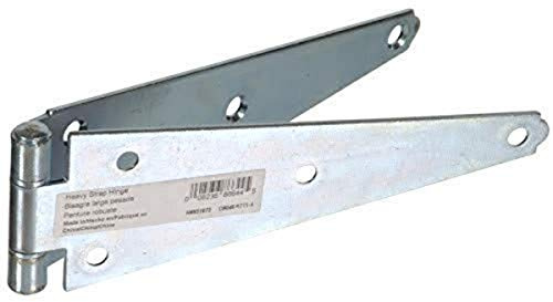Hillman Hardware Essentials Heavy Duty Strap Hinge, Zinc Plated, 8 Inch