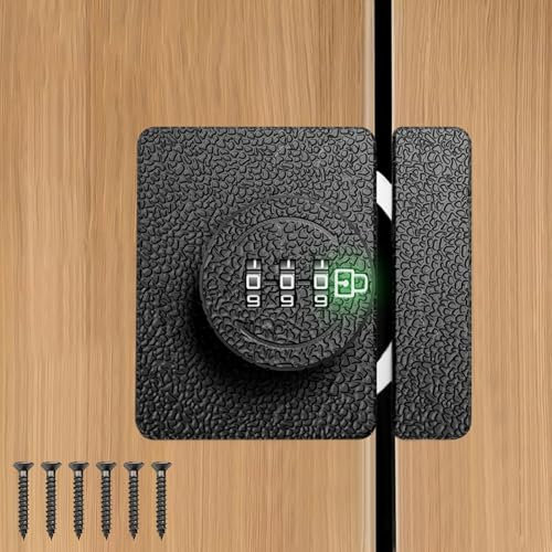 Agrdeed Cabinet Combination Lock, Luminous Mode Cupboard Hasp Locks, 3-Digit Password Drawer Lock, Security Privacy Door Locks for Cabinets, Small Door, Garden