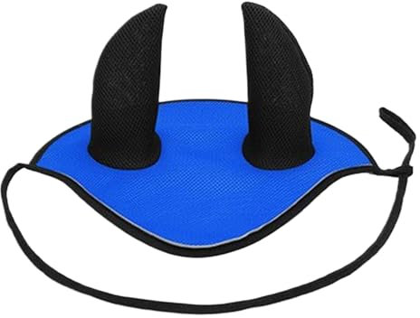 wisoolkic Leichtes und langlebiges Geschirr, das atmungsaktive Ohrenschützer für Pferde für ungehinderte Bewegung bietet, sehr gut für die Ohren geeignet, dunkelblau