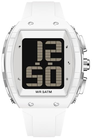 findtime Digital Watch for Seniors English Time-Telling Extra Large Numbers Display Alarm Waterproof Wrist Watches for Elderly Visually & Hearing Impaired Easy to Read Watches for Men Women