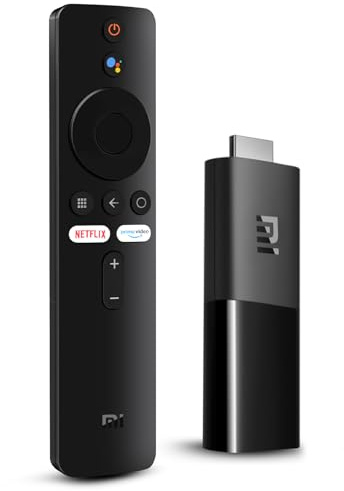 Xiaomi Mi TV Stick, HD-Streaming-Mediaplayer mit Bluetooth-Fernbedienung, Chromecast integriert, Kompatibler Assistant Vocal Google, Unterstützt 2K, Dolby Multichannel HD und DST, Smart-Home-Steuerung