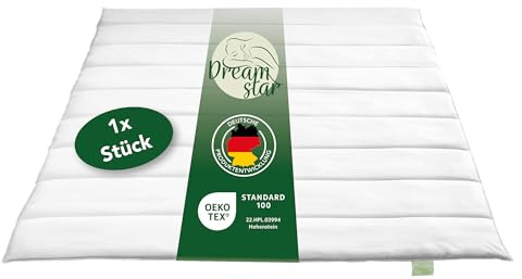 DREAMSTAR Eco 4-Jahreszeiten Bettdecke| Zwei zusammengeknöpfte Steppdecken für alle Jahreszeiten | waschbar 40 Grad | Öko-TEX® | 4-Jahreszeiten | 135 x 200 cm