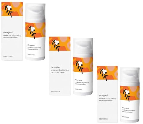 Den ursprungliga underarmen blekande deodorant kräm för mörk underarmsbehandling, kroppslukt eliminator för kvinnor och män (3 st)