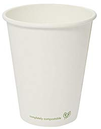 Vegware LV-12 hot cup, 12 oz, white (Pack of 1000)