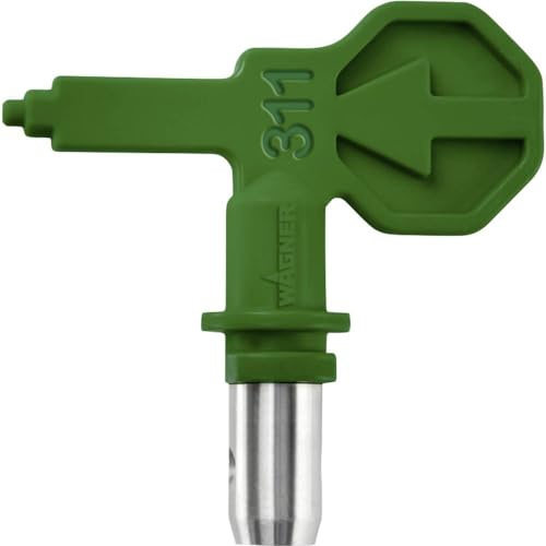 WAGNER Control Pro HEA munstycke 311 till Control Pro Airless färgspruta för lasyrer, lackfärger, oljor och släppmedel, < 55% mindre sprutdimma, grön