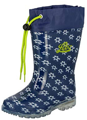 Lico Power Blinky, Stivali di Gomma Bambino, Blu (Marine/Weiß/Lemon Marine/Weiß/Lemon), 31 EU
