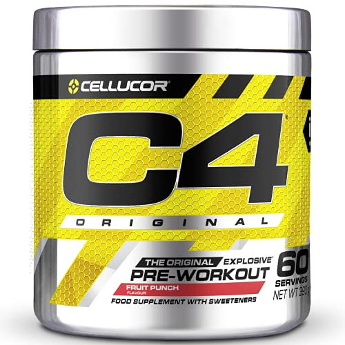 C4 Original Beta Alanine Sports Nutrition Bulk Pre Workout Powder for Men & Women | Best Pre-Workout Energy Drink Supplements | Creatine Monohydrate | Fruit Punch | 60 Servings
