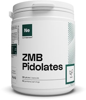 ZMB Pidolates 120 Gélules | Zinc + Magnésium + Vitamine B6 | 100% Naturel • Formule brevetée • Relaxation nerveuse et musculaire • Qualité du sommeil • Vegan | Nutrielement By Nutrimuscle