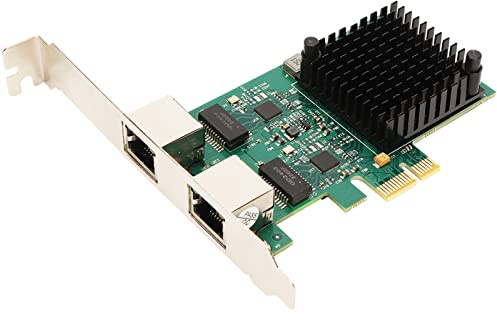PCIE X1 Nätverkskort, 2,5 G Dual Port Kopparkabel RJ45 Ethernet LAN-kort Nätverkskort Adapter Controller, Realtek RTL8125B Chipset