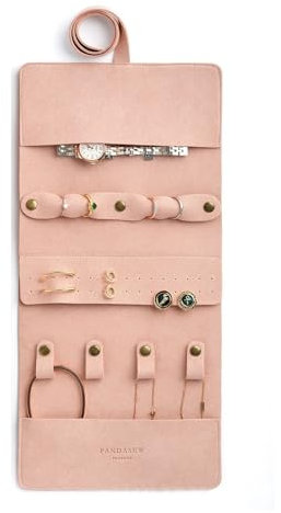 VKEID Reise Schmuck Organizer Rolle Multifunktionale Schmuckrolle, Aufbewahrungstasche for Ohrringe, Ringe, Halsketten und Uhren