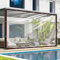 Plane Wasserdicht mit Ösen 3x6 Transparente Abdeckplane Durchsichtige Plastikfolie für Wetterfest Regenschutz Winter Isolierung Garten Terrasse Balkon