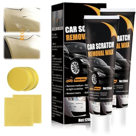 HOIDOKLY - Eliminador de arañazos para vehículos, con Esponja, cera de pulido de coche, eliminador de arañazos para arañazos profundos (2)