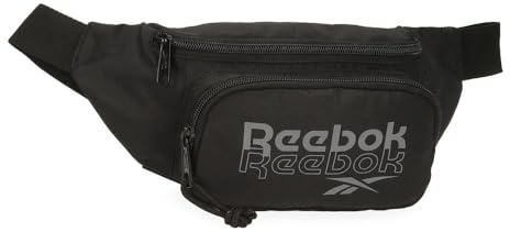Reebok Melbourne Riñonera Negro 23x12x8 cms Poliéster by Joumma Bags
