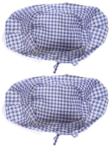 Anneome Rivestimento per Cestini da Picnic Stabile 2 Pezzi Fodera su Misura per Cestini in Vimini e Filo Metallico Inserto Lavabile per Uso Versatile in Stile Boho e Fattoria