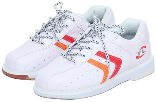 Wizeny Chaussures De Bowling pour Femmes Cuir À Lacets Chaussures De Bowling Légères Respirantes Antidérapantes Résistant À l'usure