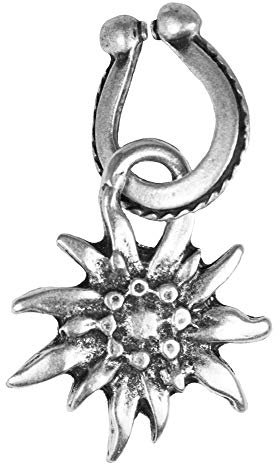 P.S.Schuhmacher Trachtentuch Anhänger Edelweiß mit Ring