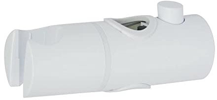Triton Showers, Replacement Hand Shower Bracket, Shower Riser Rail Slider, Universal Fit, White, 22mm
