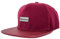 Blackskies® Vanguard Snapback Cap | Herren Damen Baseball Mütze | Kappe Basecap Kunstlederschirm Weinrot