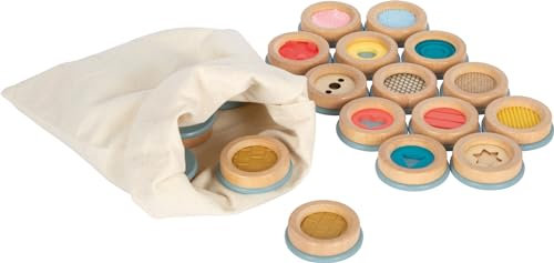 Small Foot Fühlmemo „Sensory“, Gedächtnisspiel zum Ertasten von verschiedenen Oberflächen, für Kinder ab 3 Jahren, 12467