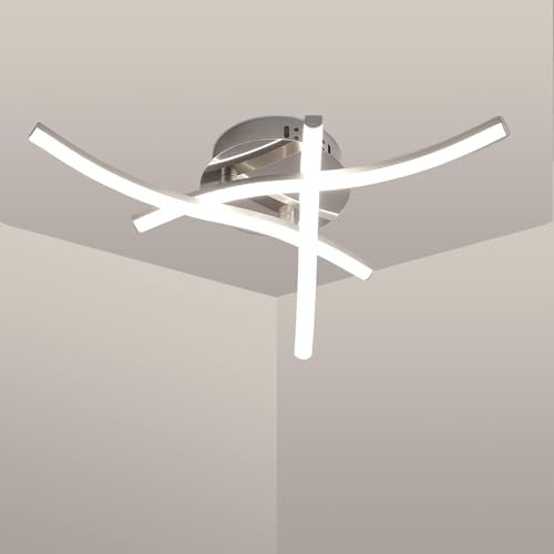 Pheashine Plafon LED Techo Regulable, 3000K-6500K Lampara Techo con Mando a Distancia, 18W Moderno Lamparas de Techo Salon para Dormitorio Cocina Comedor Pasillo