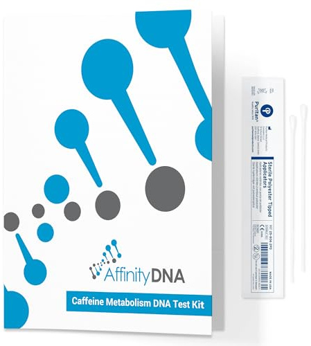 Test del DNA per lo Sport della AffinityDNA analizzando Metabolismo Caffeina | Gene CYP1A2 | Kit per raccolta campioni buccali | Risultati in 5-7 giorni lavorativi | Nessun costo aggiuntivo