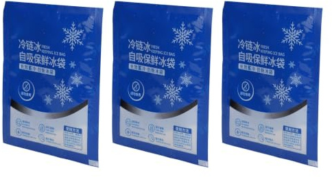 Bolsas de Hielo Reutilizables, Paquete de Hielo Profesional Autoabsorbente de Doble Cara para Lonchera, Bolsas de Almuerzo para Pesca en la Playa, 60 uds. (200ML)