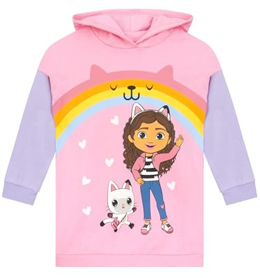 DreamWorks Gabby’s Dollhouse Hoodie För Flickor | Longline Hoodie | Gabbys Dollhouse Kläder | Flickors Hoodies
