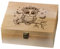 arricraft 1 Stück Erinnerungsbox Aus Holz Erinnerungsbox Mit Eulenmuster Und Klappdeckel Andenkentruhe Mit Tiermotiv Für Souvenirs Bilder Und Briefe 9.6x7.6x4cm