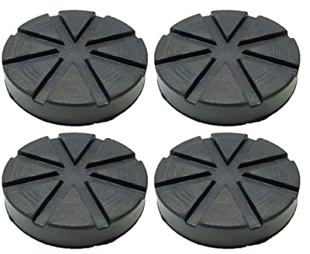 A2ZWORLD 4 stycken runda gummikepsar, diameter 123 mm, tjocklek 22 mm, däcklyftare, kompatibel med Ravaglioli Werther Omcn, Made in Italy