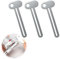 tiyiyok Presse Tube Dentifrice 3 Pièces, Distributeur Dentifrice Presse Tuyau à Clé Métallique pour Dentifrice, Crème, Cosmétiques, Etc, Un Petit Objet Indispensable pour la Famille, Argent
