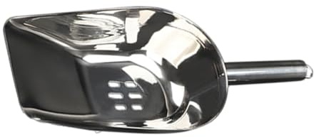 FIXOSHEE Pelle à Glace Acier Inoxydable avec Filtre Pelle Alimentaire Ergonomique pour Cuisine et Bar Moyenne Résistante et Facile à Nettoyer pour Glaçons Bonbons et Fruits Secs