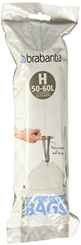 Brabantia Bin Liners, Size H, 50-60 L - 10 bags