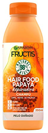 Garnier Fructis Champú Papaya Reparadora, Banana, 350 ml (El embalaje puede variar)