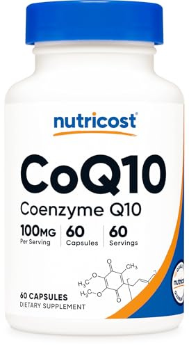 Nutricost CoQ10 100 mg, 60 gélules végétariennes, 60 portions – Coenzyme Q10