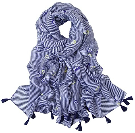 FAIRYGATE Foulard Femme Echarpe Châle Doux Etole Poids léger Branché Ancien Mode Châles Jolis cadeaux